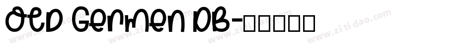 Old Germen DB字体转换
